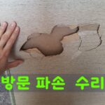 방문 파손 수리